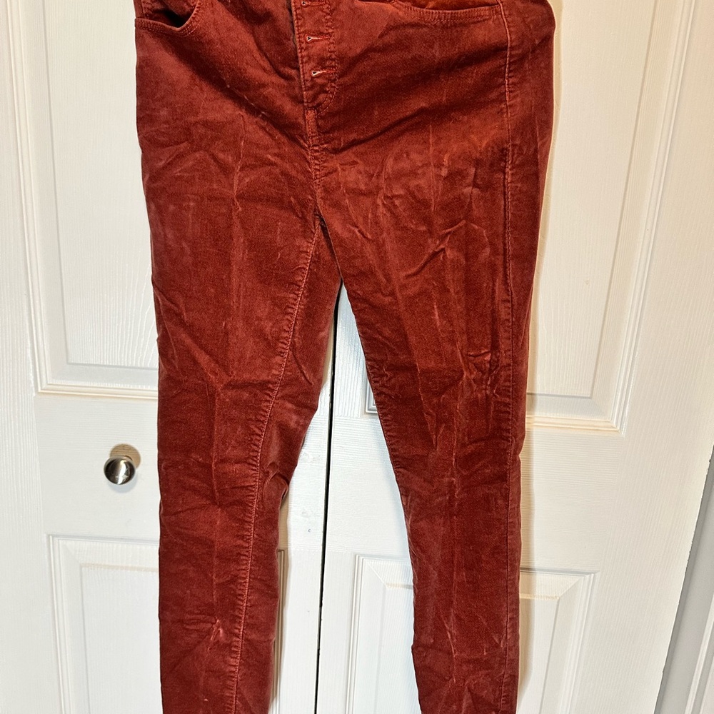 Rust Corduroy Pants